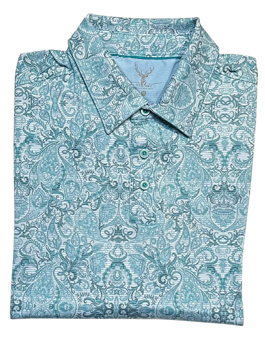 Nicoby Paisley Print Polo Shirt