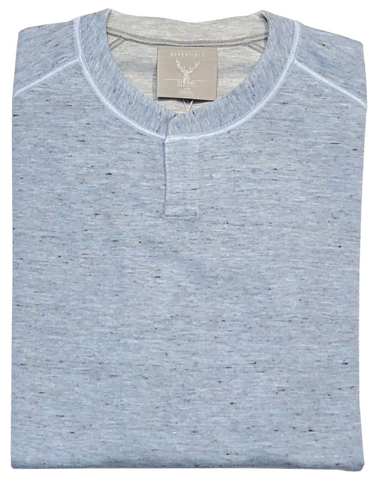 Nicoby Reversible Mélange Key Hole Sweater