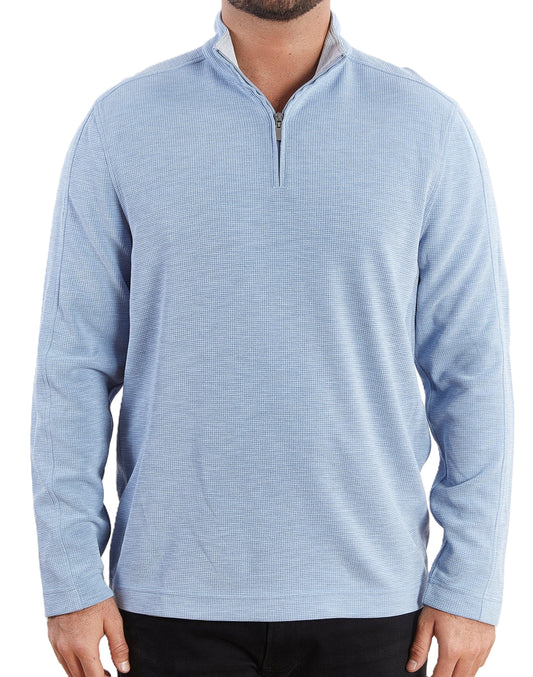 Nicoby Fiji Waffle 1/4 Zip Sweater