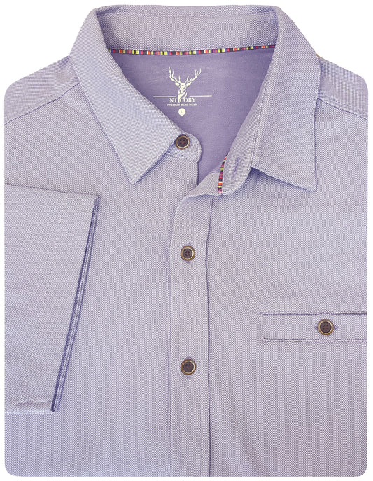 Nicoby Hampton Pique Short Sleeve Shirt