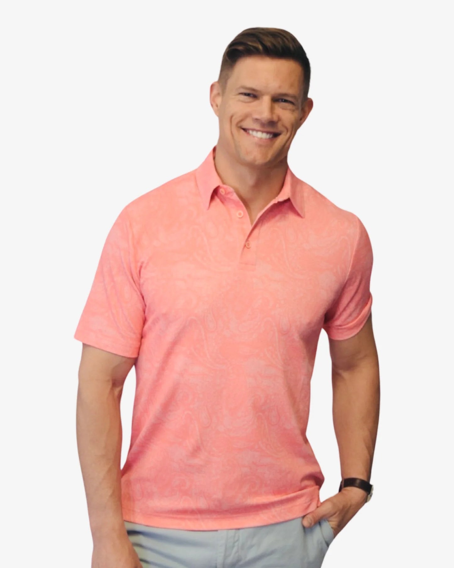 Nicoby Paisley Summer Polo Shirt