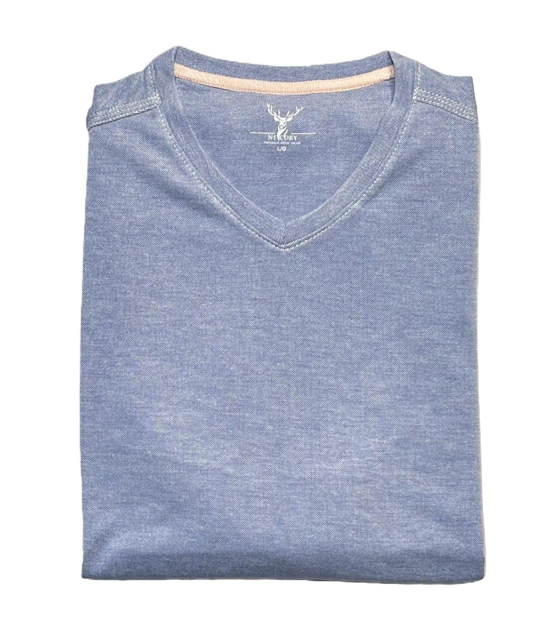Nicoby Pinpoint Polynosic V-Neck Tee