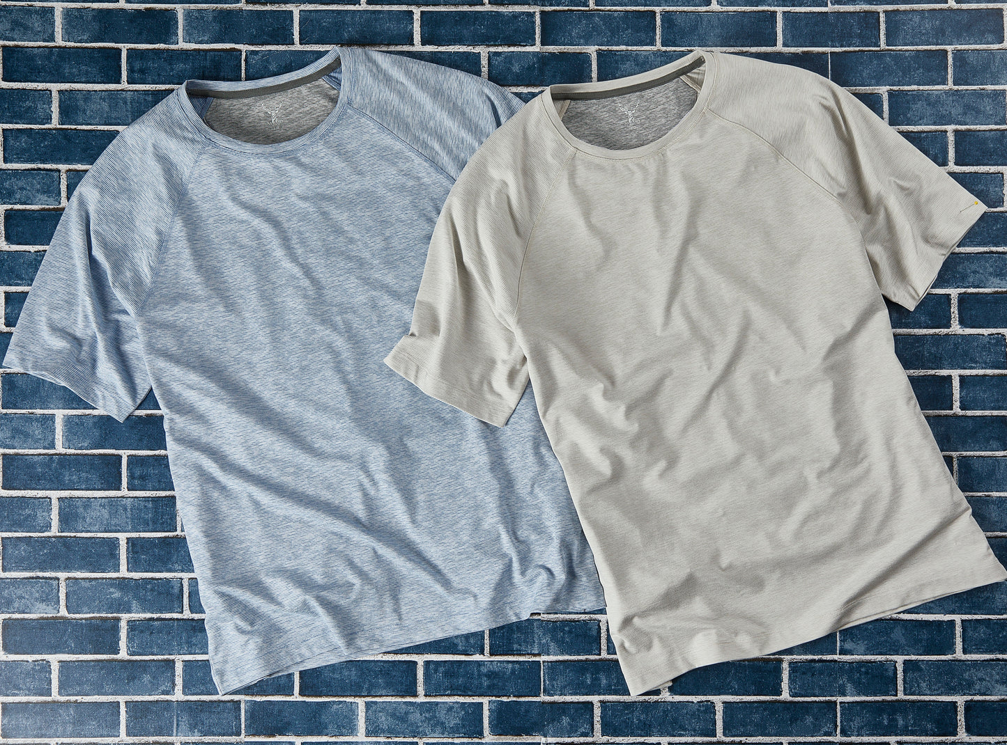 Nicoby Performance Mini Stripe Raglan Crew Neck Tee