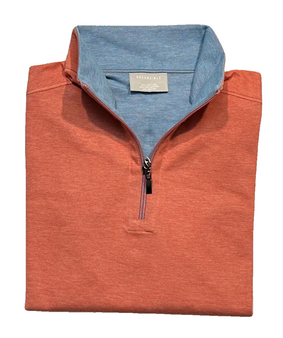 Nicoby Melange Texture Reversible 1/4 Zip Sweater