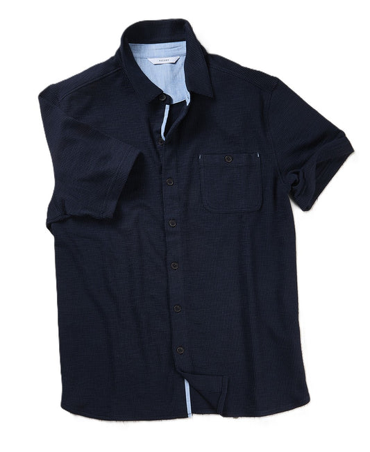 Nicoby Texture Stretch Short Sleeve Shirt
