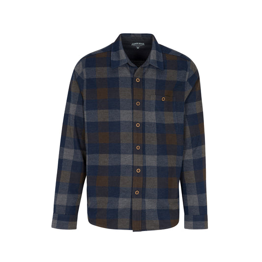 North River Outfitters Heritage Plaid Yarn Dyed Jacquard Knit Button Front Shirt
