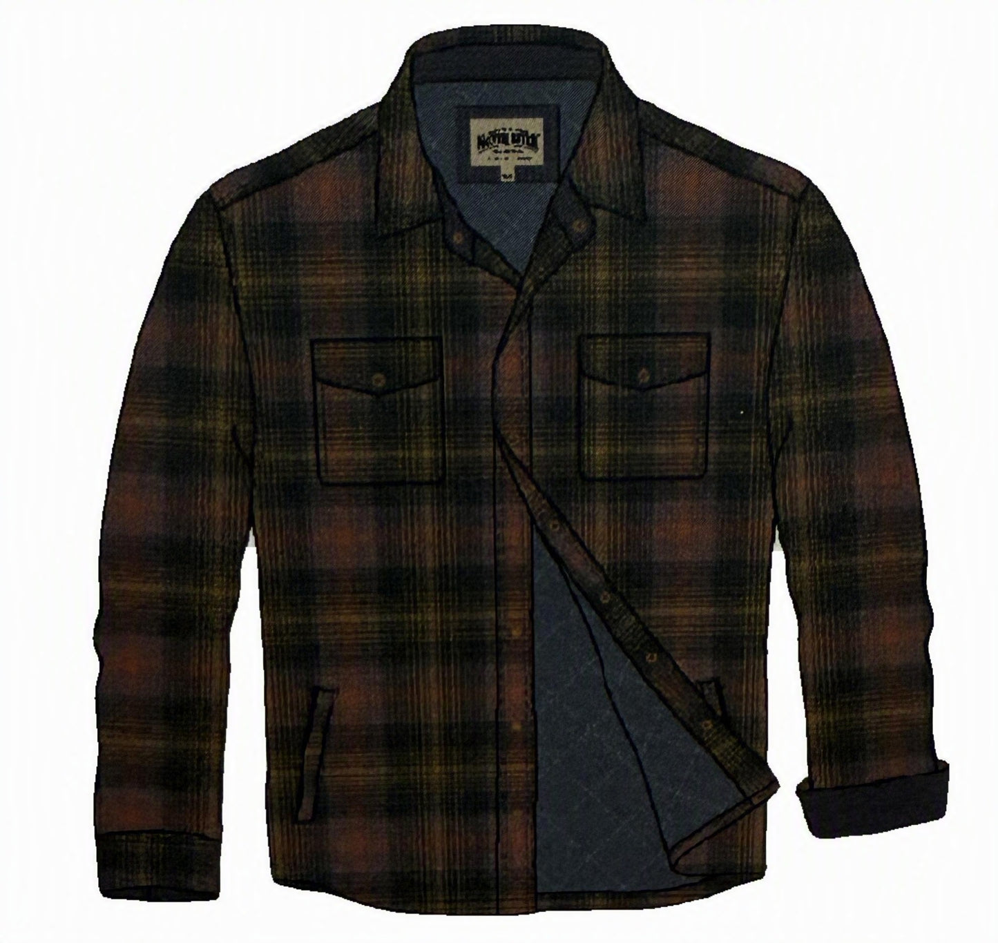 North River Outfitters Hunter Blanket Weight Twill Jacket w/ Quilted Lining