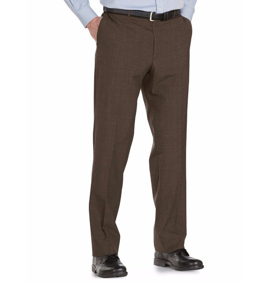 Austin Reed Wool Blend Self Sizer Flat Front Dress Pant