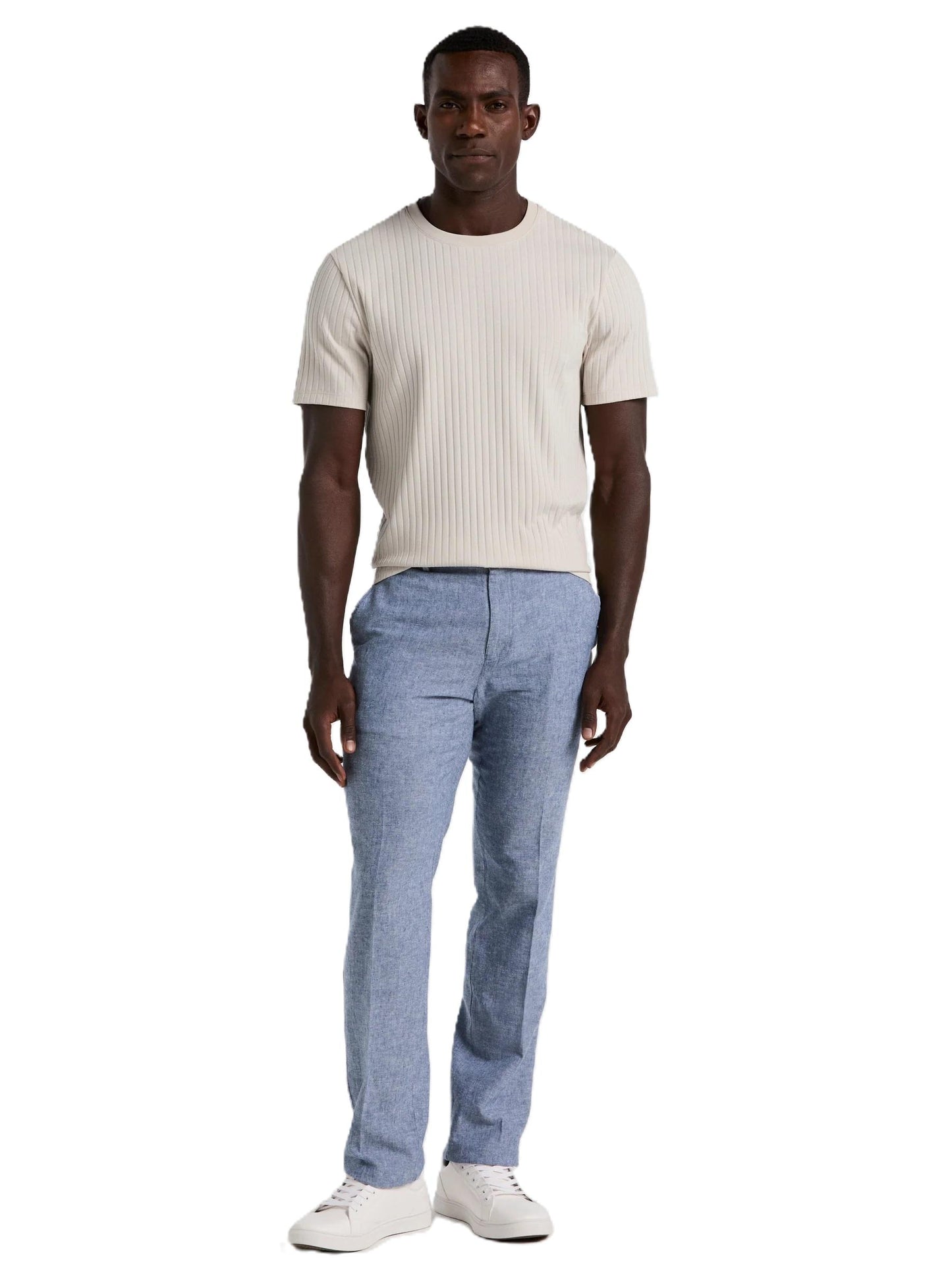 Perry Ellis Linen Blend Modern Fit Chino Pant