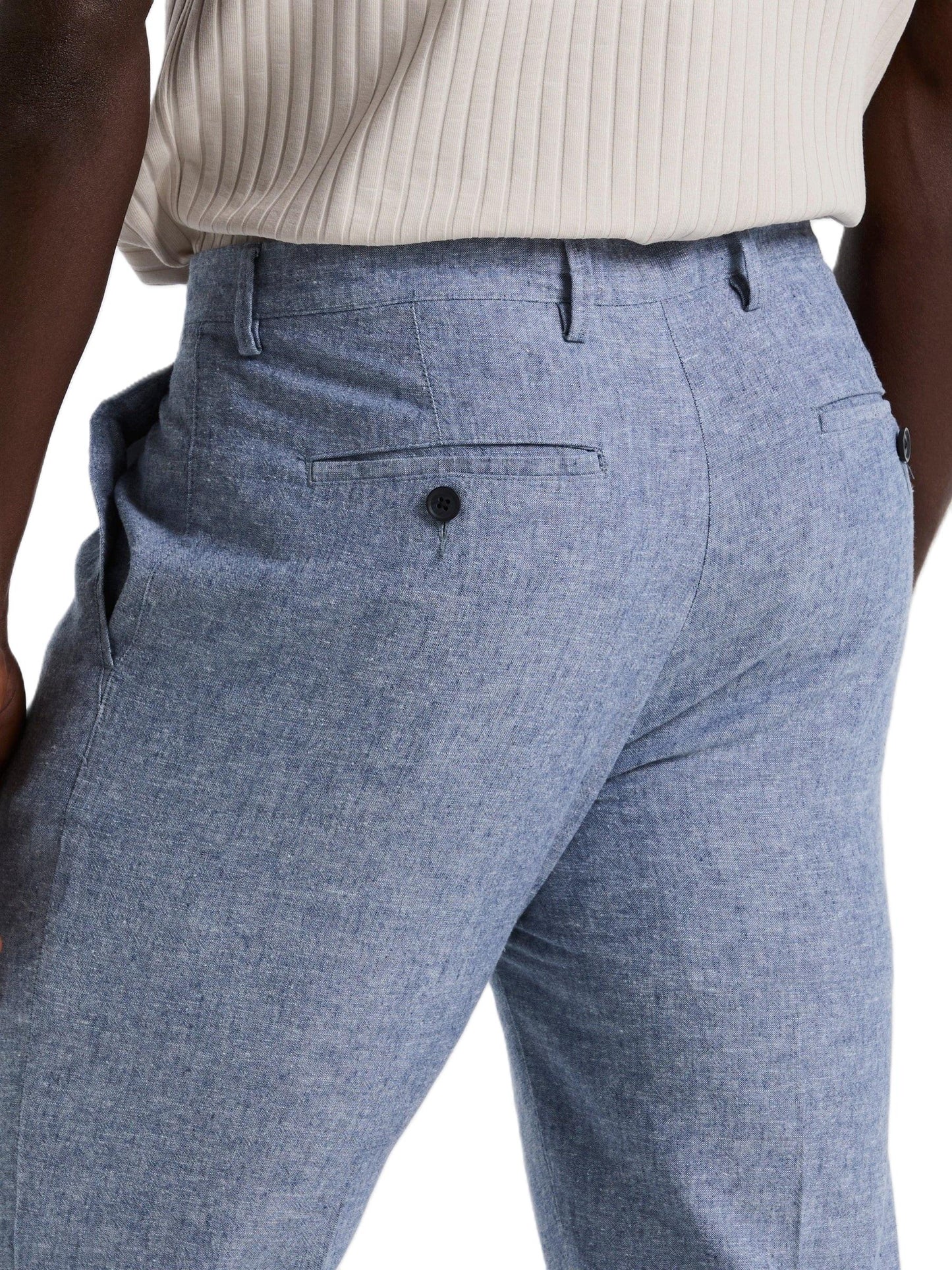 Perry Ellis Linen Blend Modern Fit Chino Pant