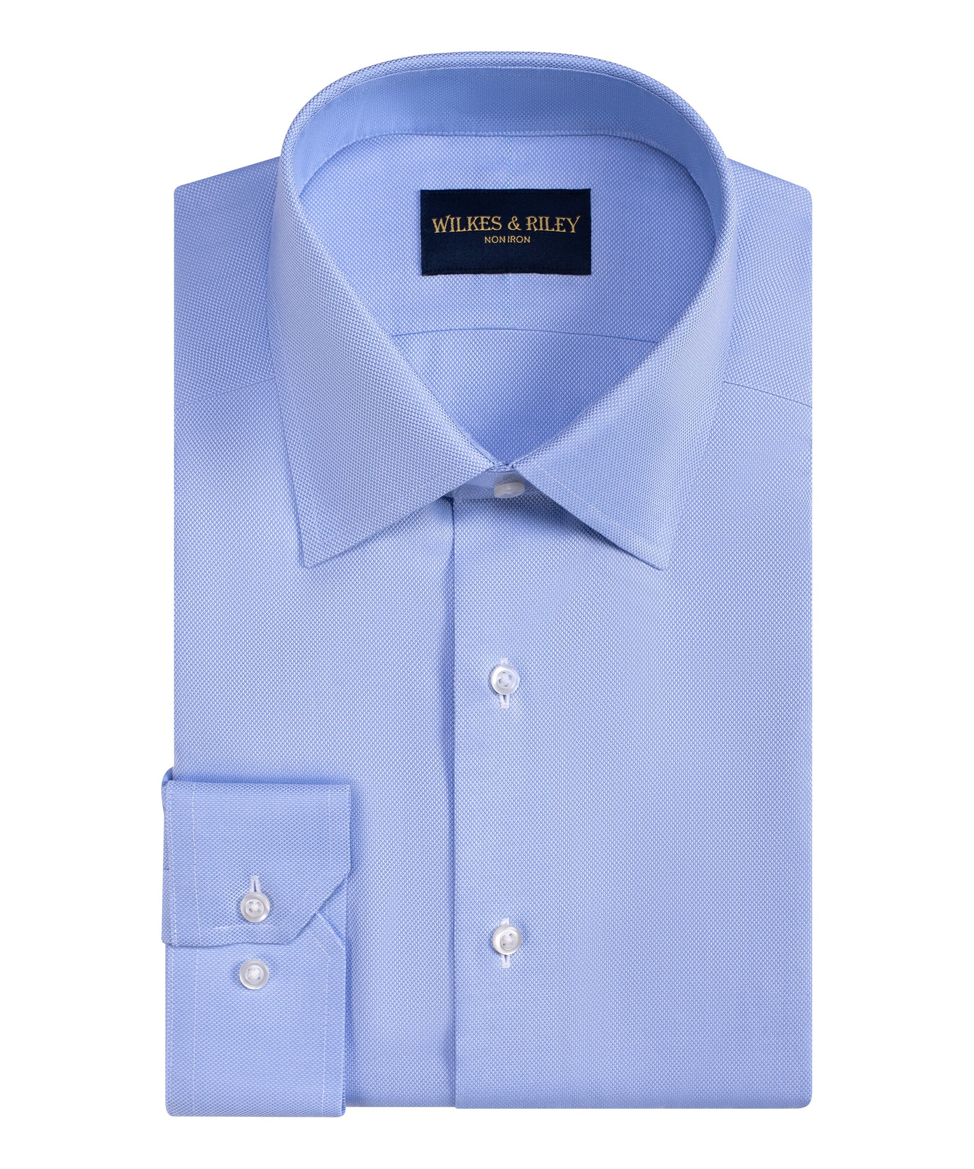 Wilkes & Riley Queens Oxford Spread Collar Non-Iron Dress Shirt – Dick Anthony L