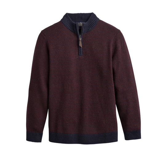 Pendleton 100% Wool Shetland 1/4 Zip Sweater