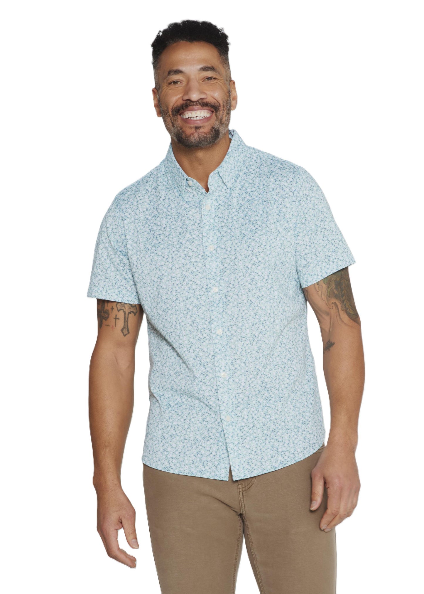 7 Diamonds Costra 4-Way Stretch Short Sleeve Shirt