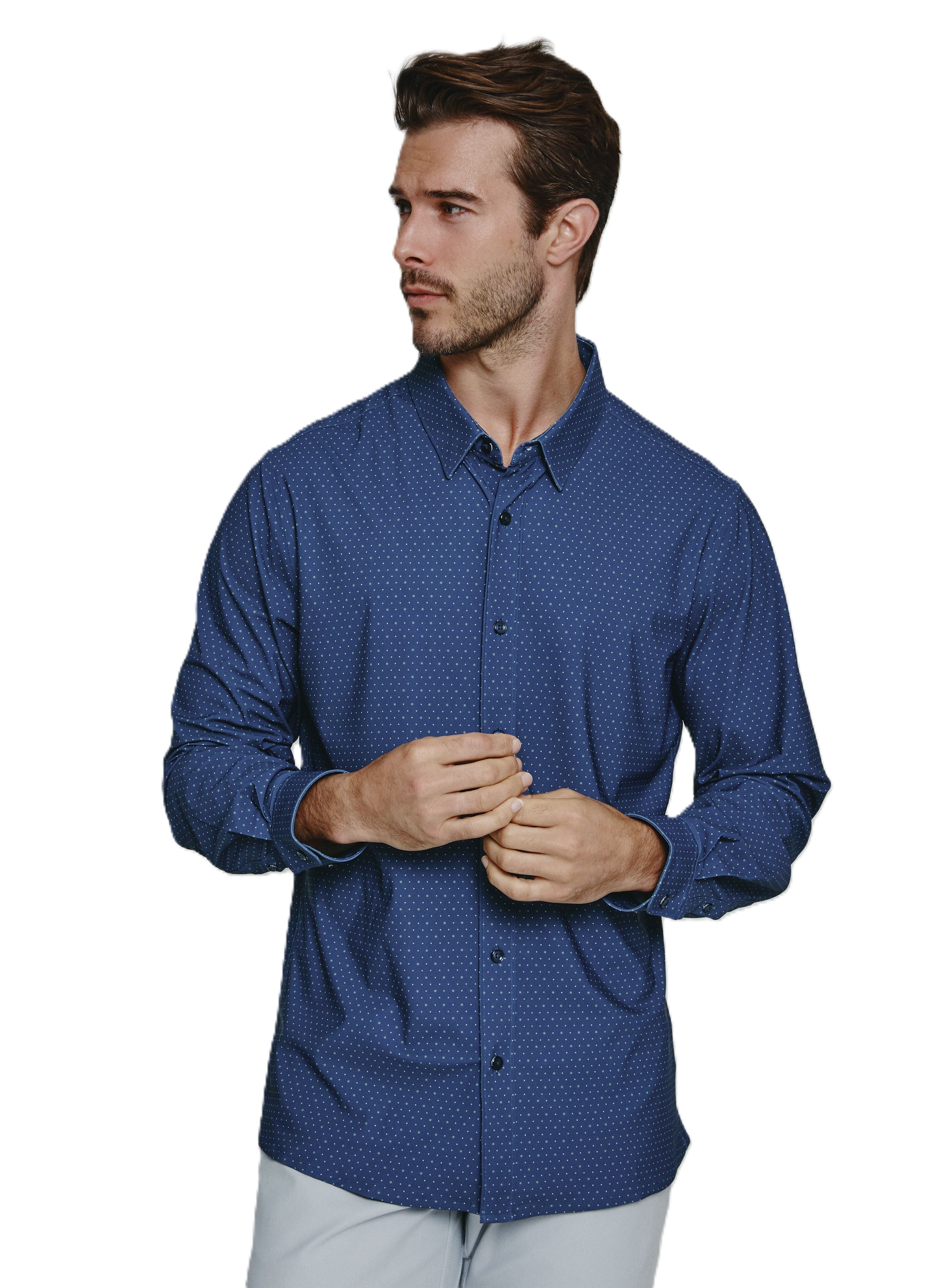 7 Diamonds Anton 4-Way Stretch Long Sleeve Shirt – Dick Anthony Ltd.