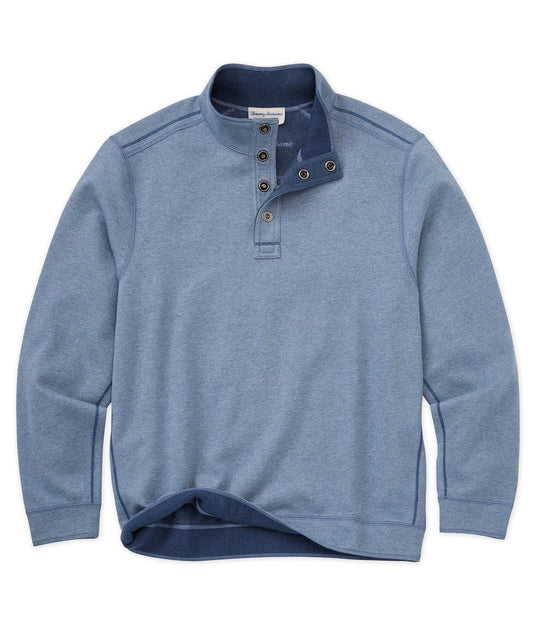Tommy Bahama Flipfield Snap Mock Neck Reversible Sweater