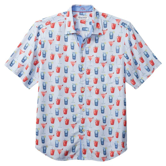 Tommy Bahama Coconut Point Red, White, and Cheers IslandZone® Camp Shirt