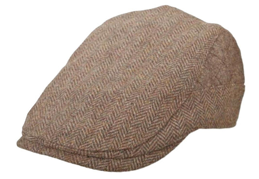Scala Bodkin Herringbone Wool Blend Ivy Cap