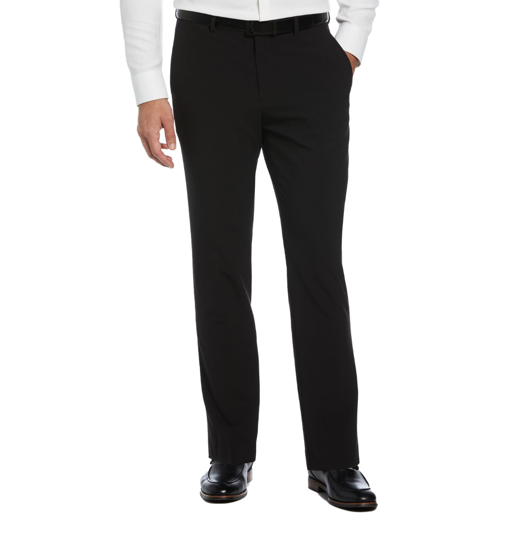 Savane Slim Fit 4-Way Stretch Flat Front Dress Pant