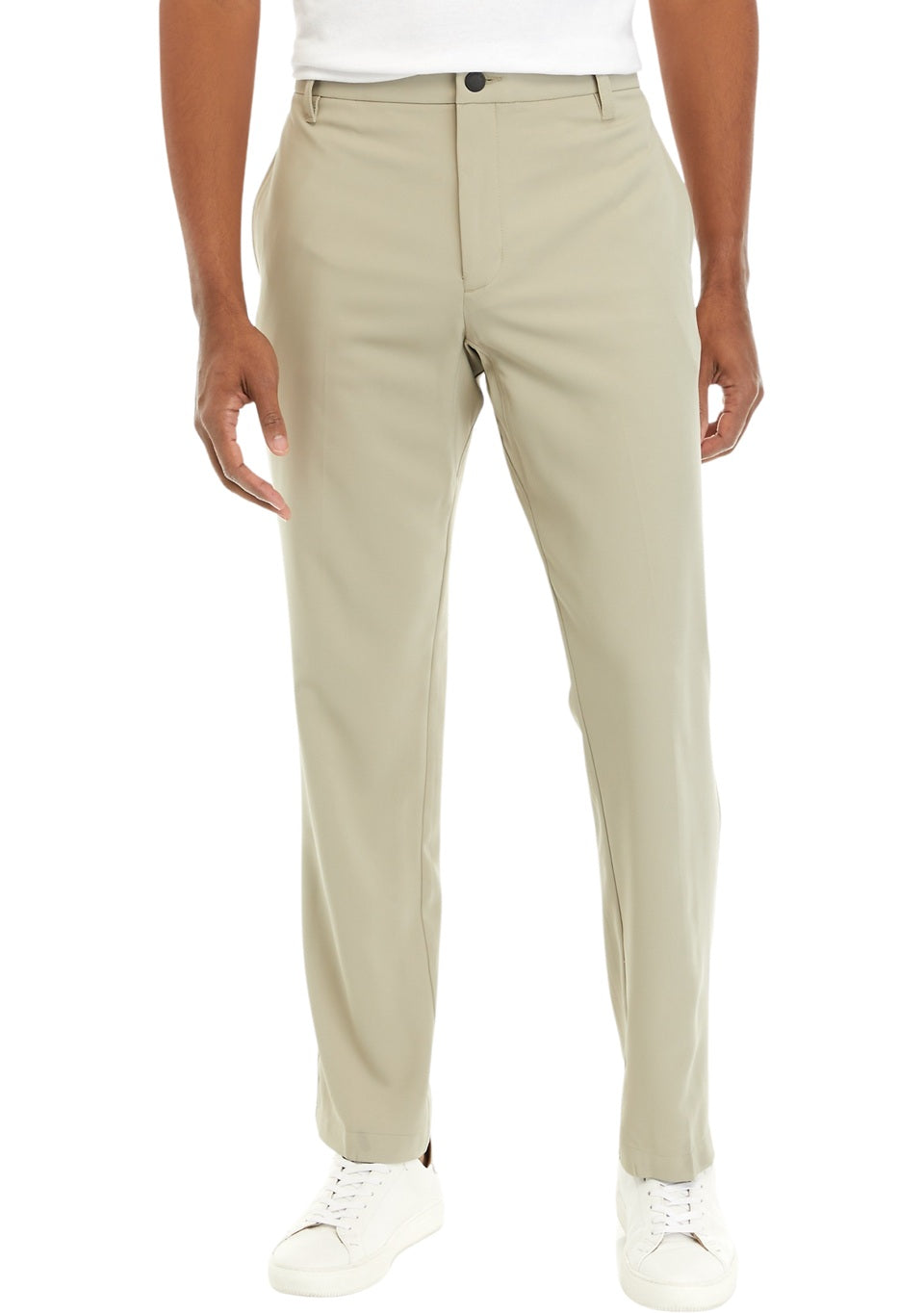 Savane Straight Fit Flat Front Tech Pant