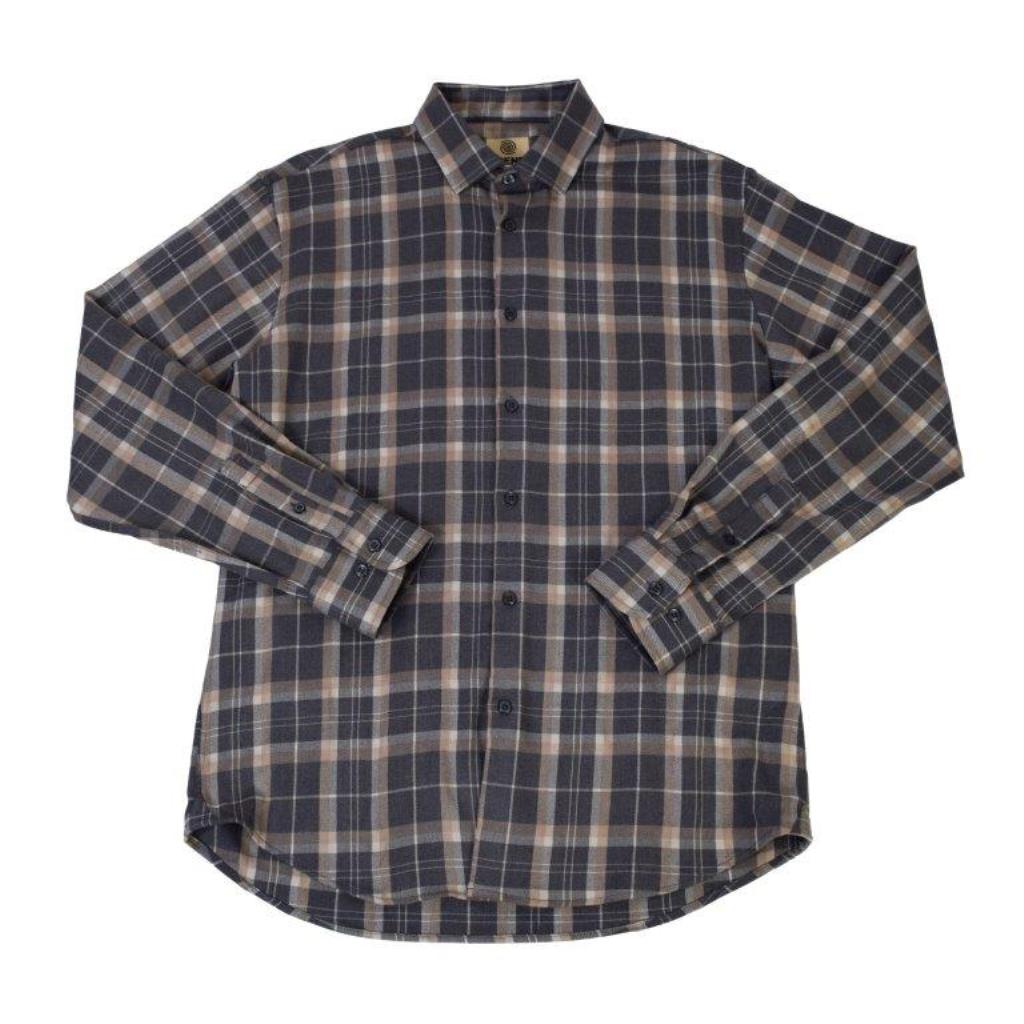 Trend by Fusion Long Sleeve Grey Plaid Stretch Sport Shirt – Dick Anthony Ltd.