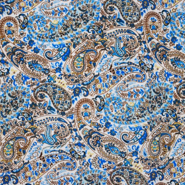 Trend by Fusion Long Sleeve 'Paisley' Print Stretch Sport Shirt