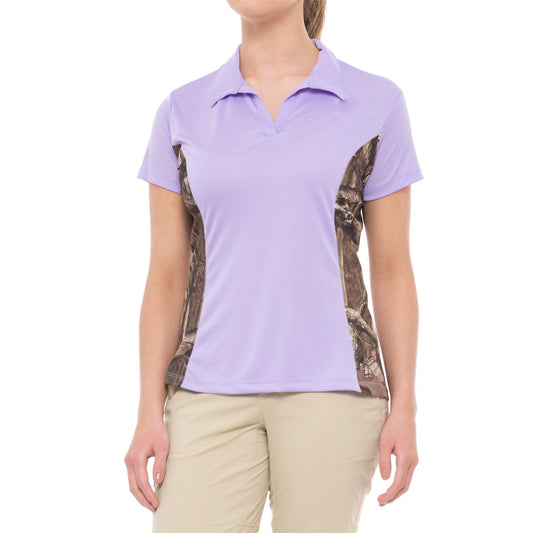 Bimini Bay Outfitters Women's Camo Insert Polo Shirt